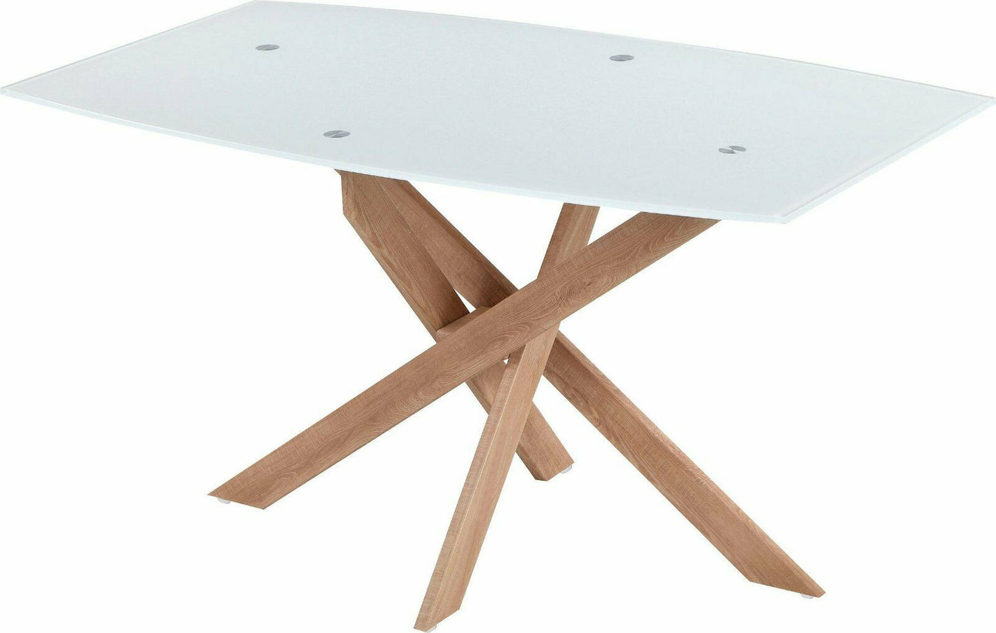 INOSIGN Esstisch »Kairi« 140cm Natur/Weiß | Natur | Marmoroptik