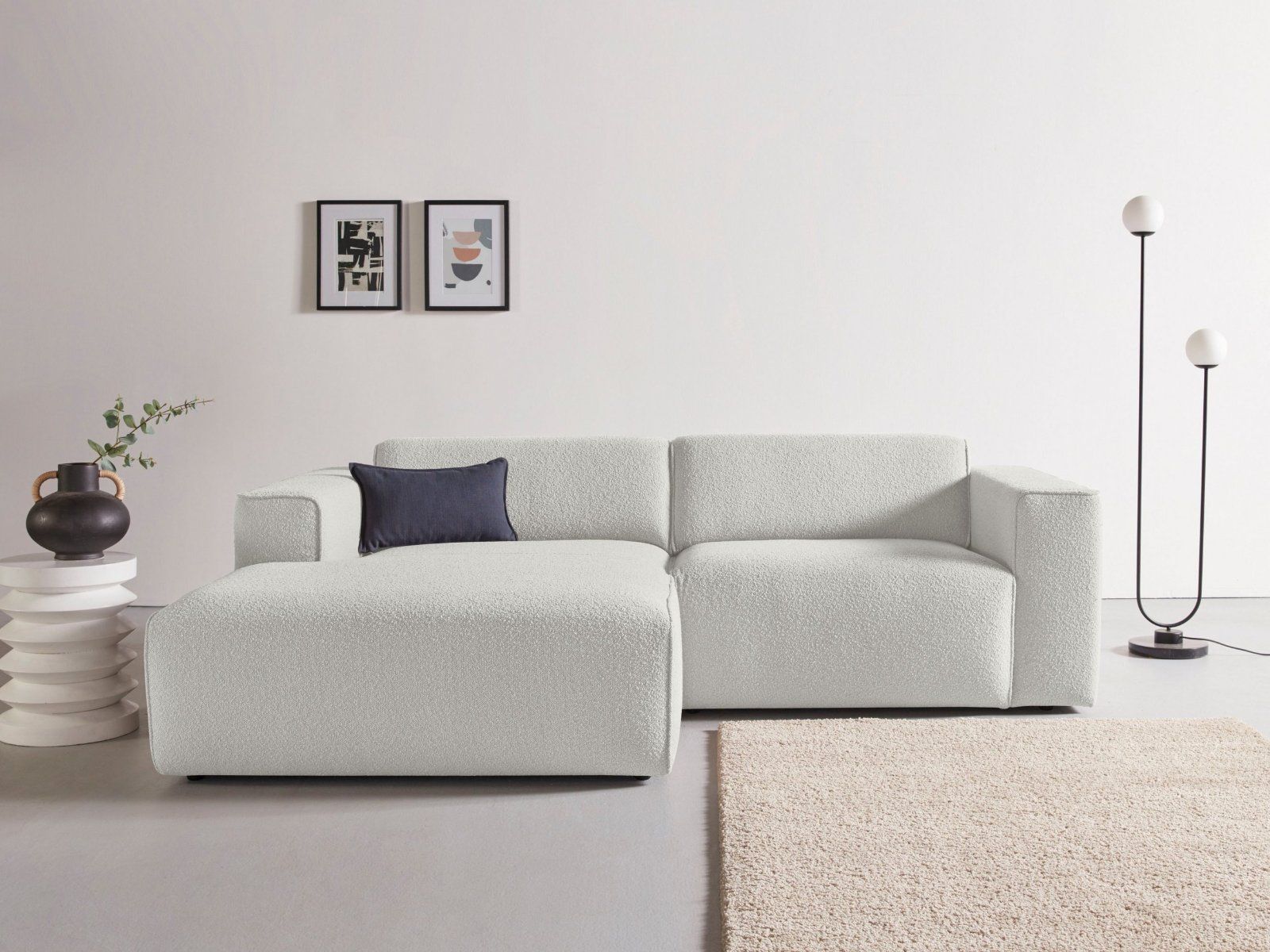 andas Ecksofa »Noord« Struktur grob Naturfarben