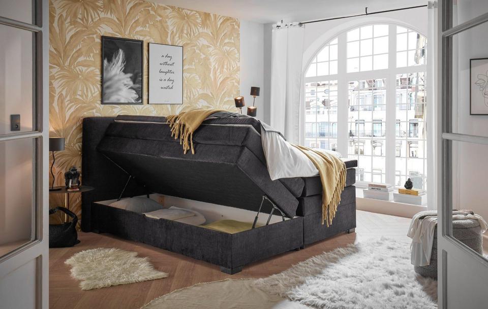 Boxspringbett »Fanes« 180x200cm mit Komforteinstiegshöhe von 73cm