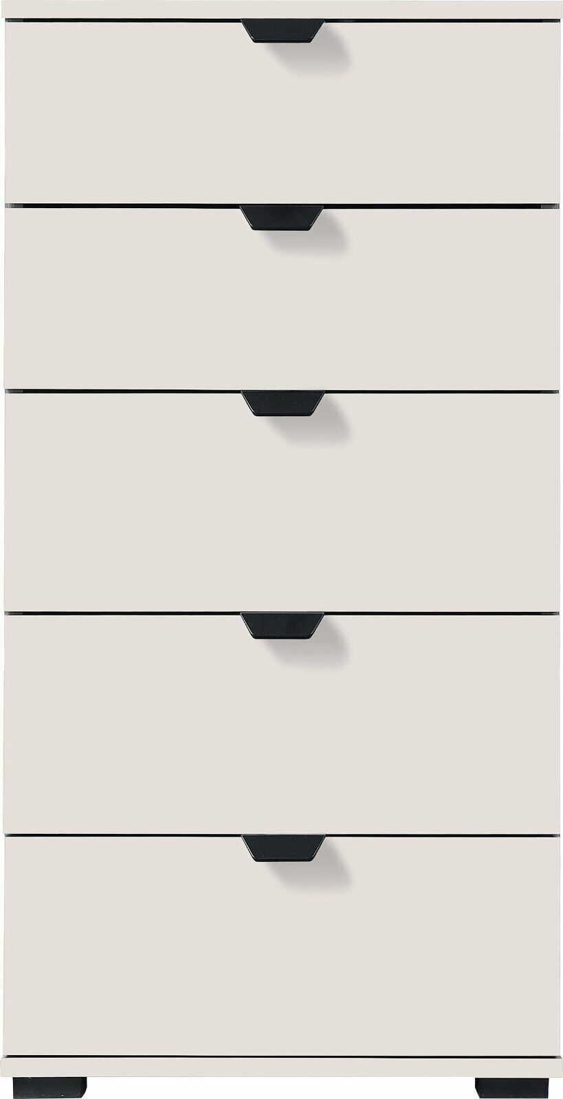 Hochkommode »Duero«, mit 5 Schubkästen, Breite ca. 45 cm Weiß