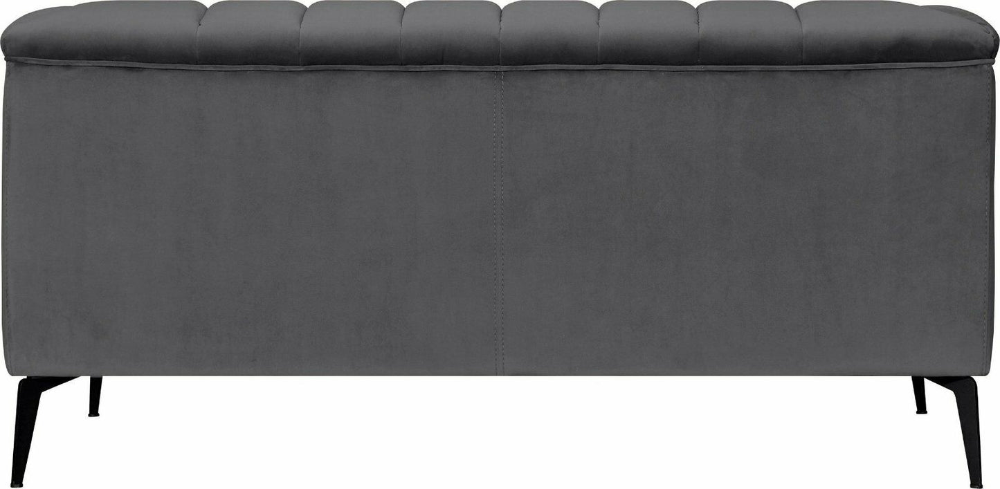 INOSIGN 2-Sitzer »Lomani«, im stilvollem Design Samtoptik grau