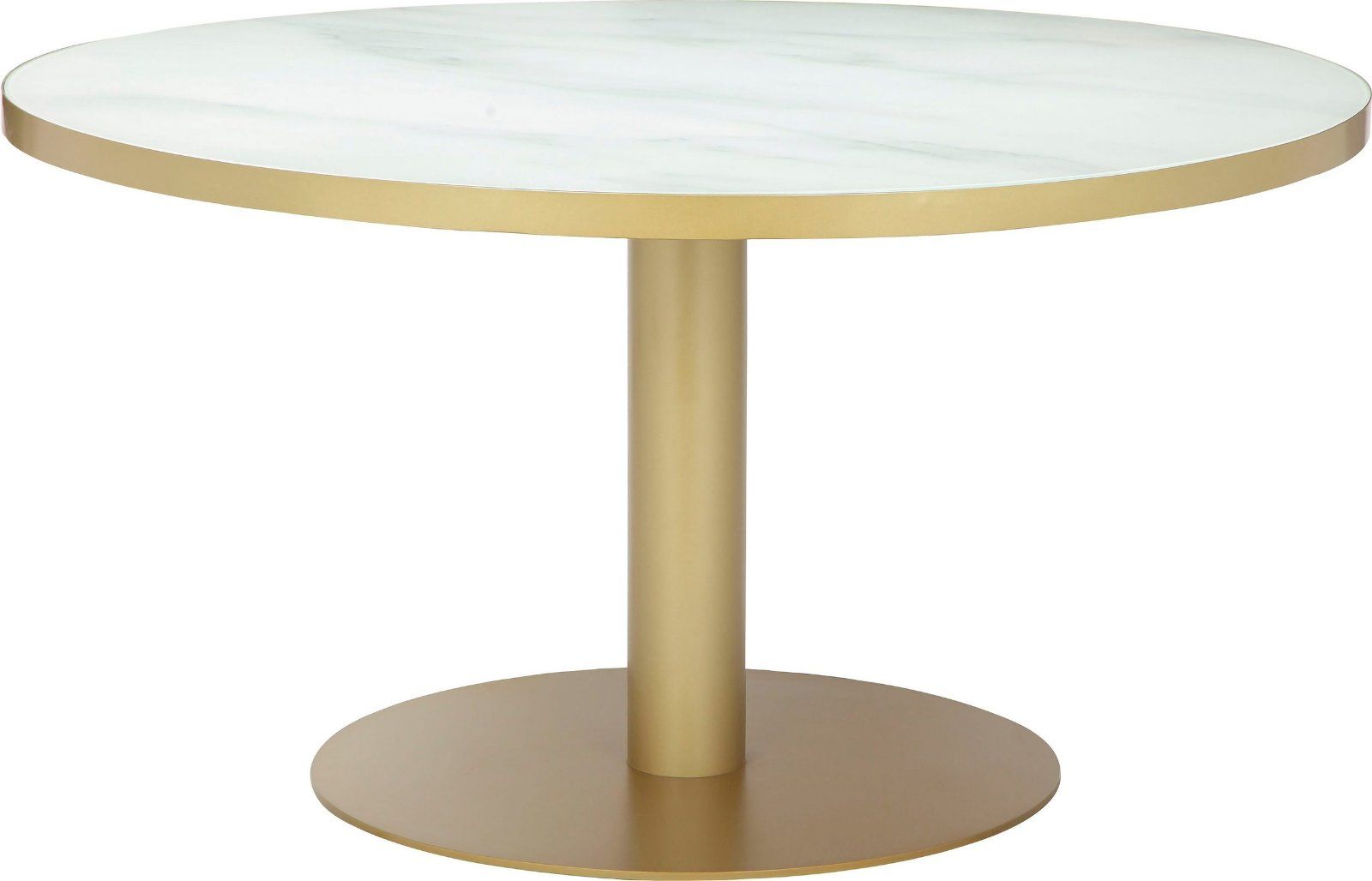 GALA Bistrotisch Rue Cardinet, Glastischplatte in Marmoroptik