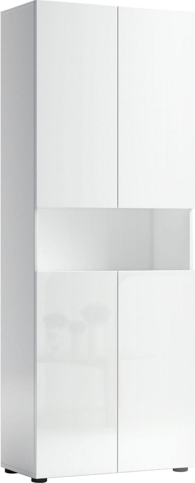 Hochschrank Mister Breite 68 cm komplett hochglanz lackiert