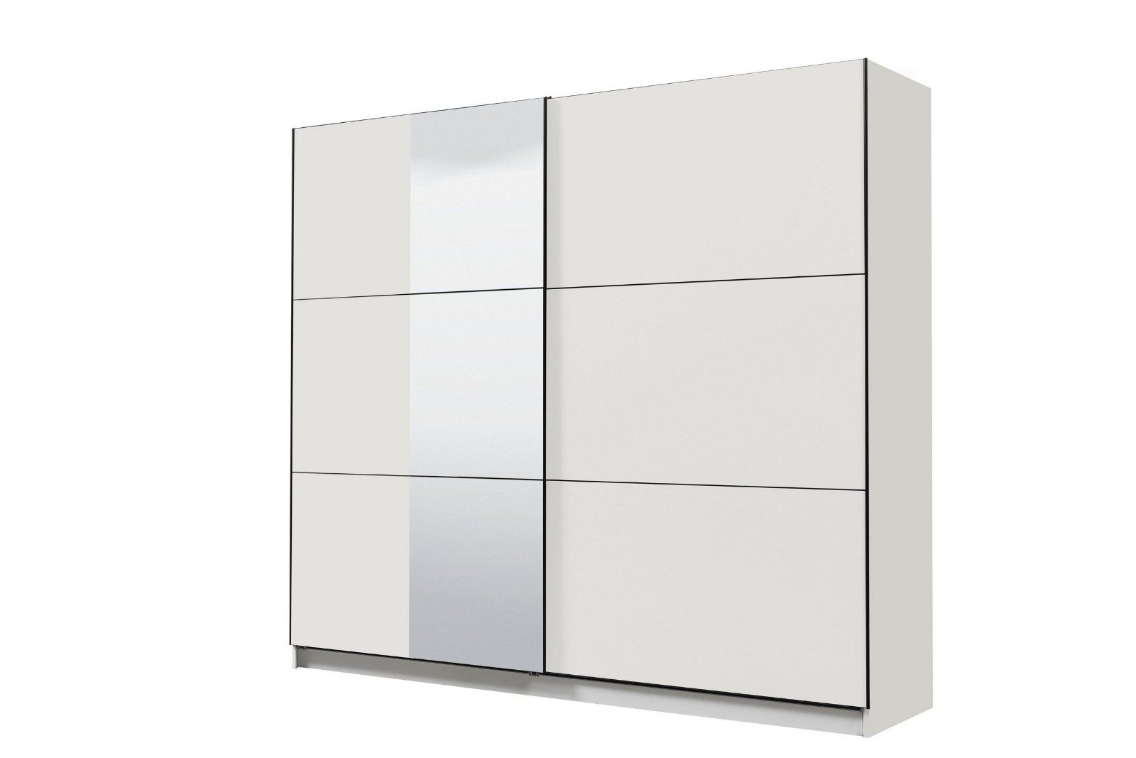 Schwebetürenschrank »Sierra« mit Spiegel in Opaque weiß