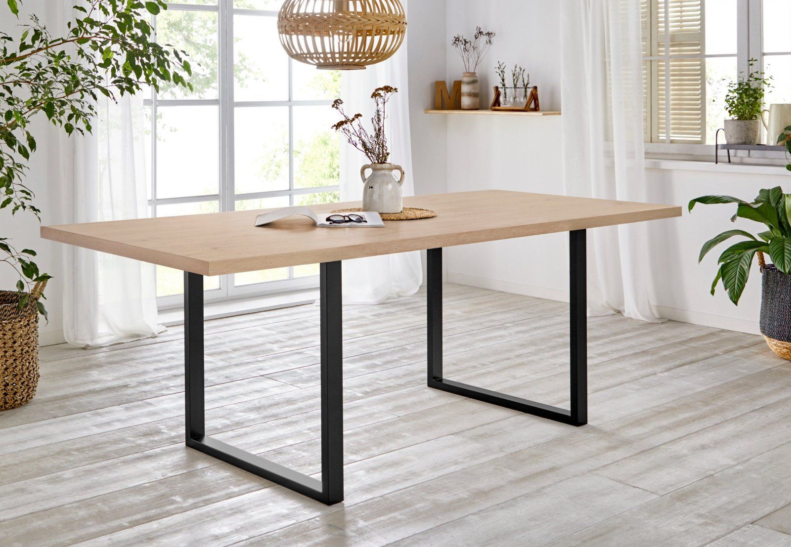 Esstisch, Breite 180 cm in sonoma eiche