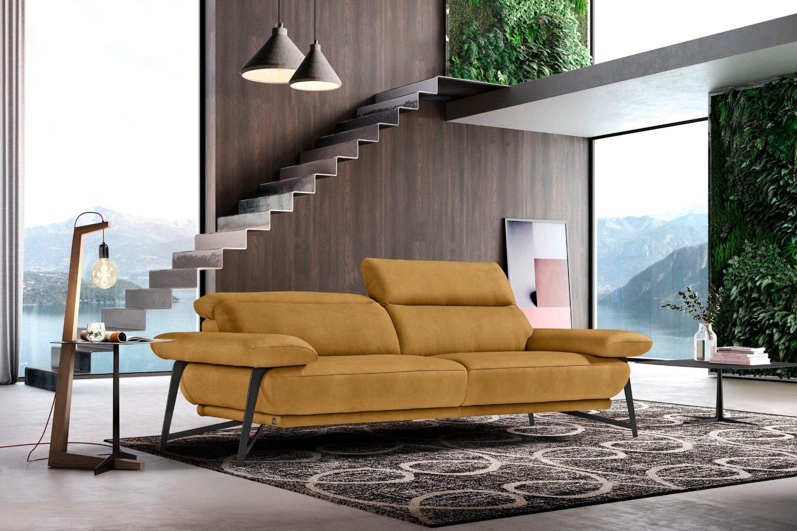 EGOITALIANO Polstergarnitur Anais, 2-Sitzer und Ottomane