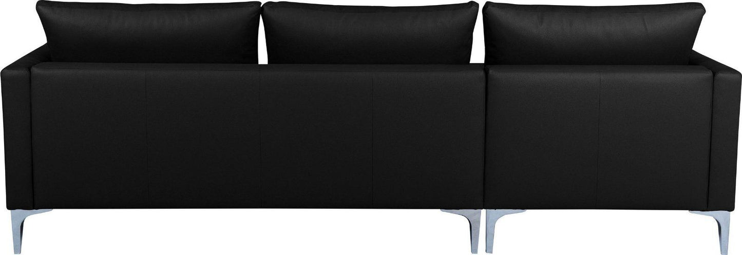 GEPADE Ecksofa »Laura« Leder Schwarz Recamiere links
