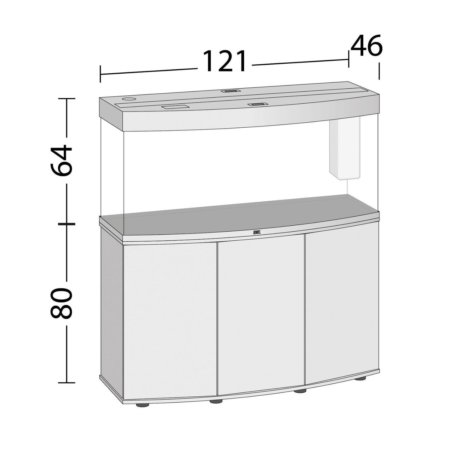 JUWEL AQUARIEN Aquarien-Set »Vision 260 LED mit Unterschrank