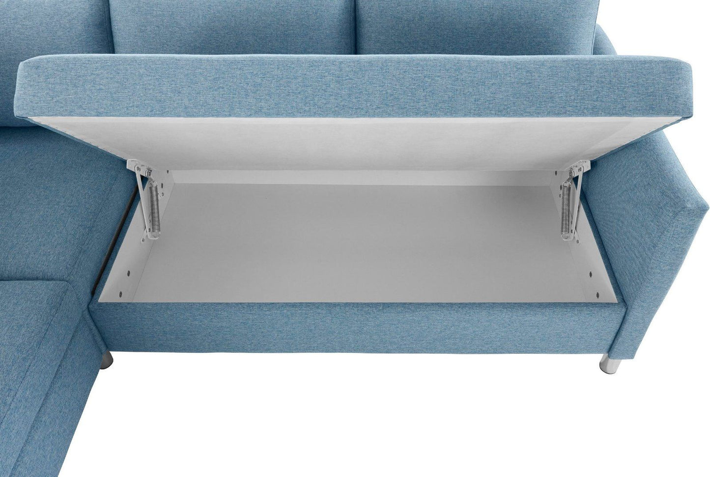 Ecksofa »Manlius«, mit Schlaffunktion, Struktur blau-grün