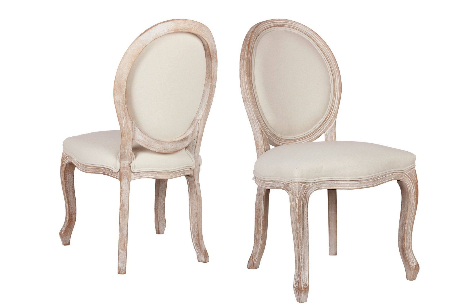 Home&Living Armlehnstuhl »Beatrix«, 8èr Set natur/creme