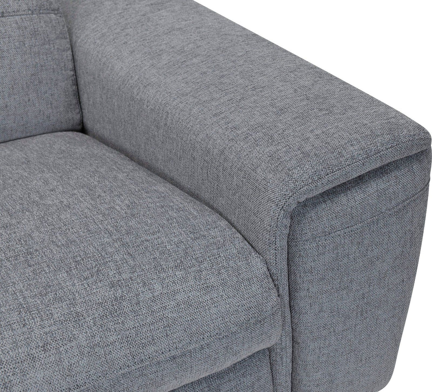 Ecksofa »Theron«,elektrische Relaxfunktion Struktur weich grau