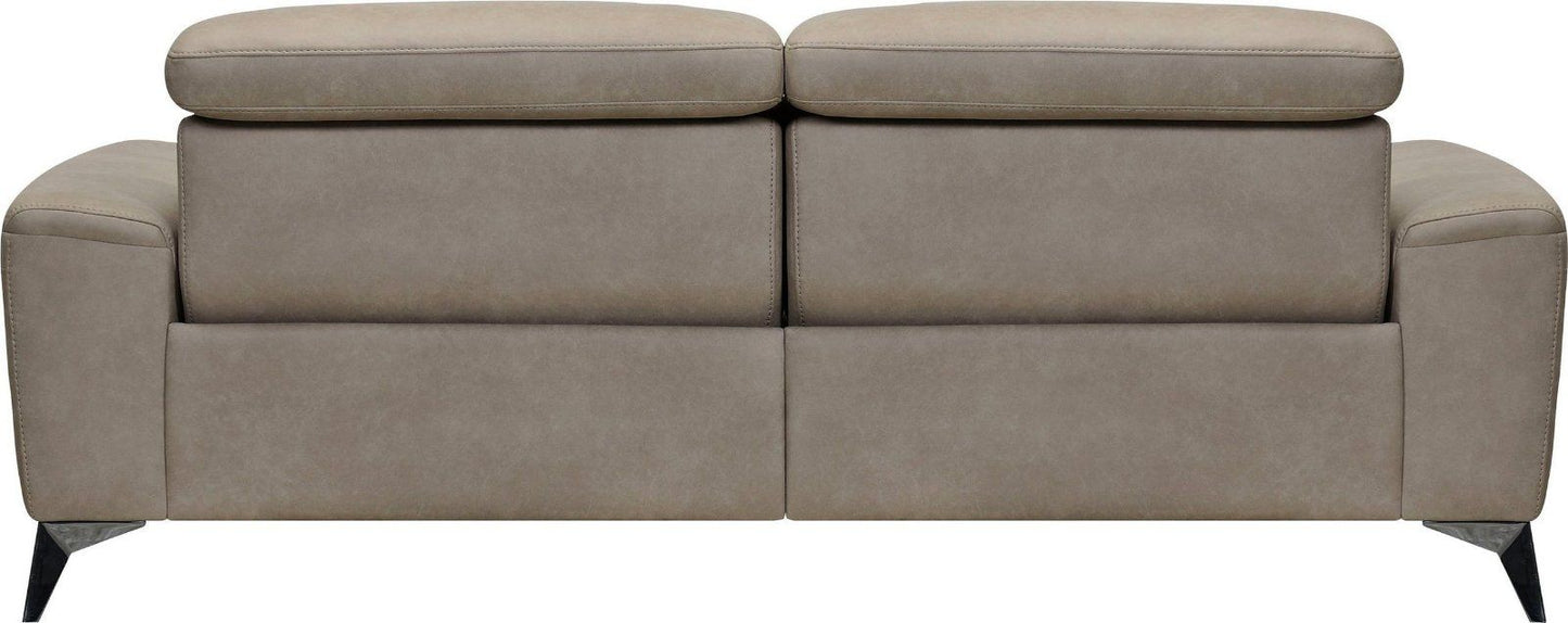 Places of Style 2,5-Sitzer Theron, elektrische Relaxfunktion, Kopfteilverstellung, mit USB-Anschluss in Microfaser taupe