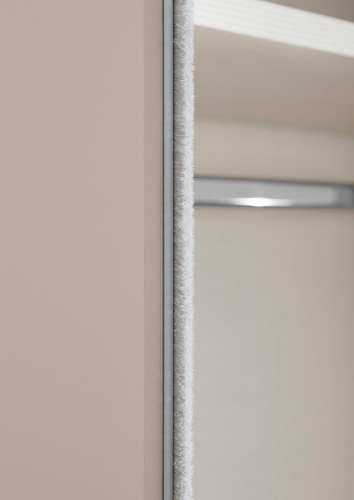 STAUD Schwebetürenschrank Sinfonie Plus Mit Spiegeltür Sandfarbe