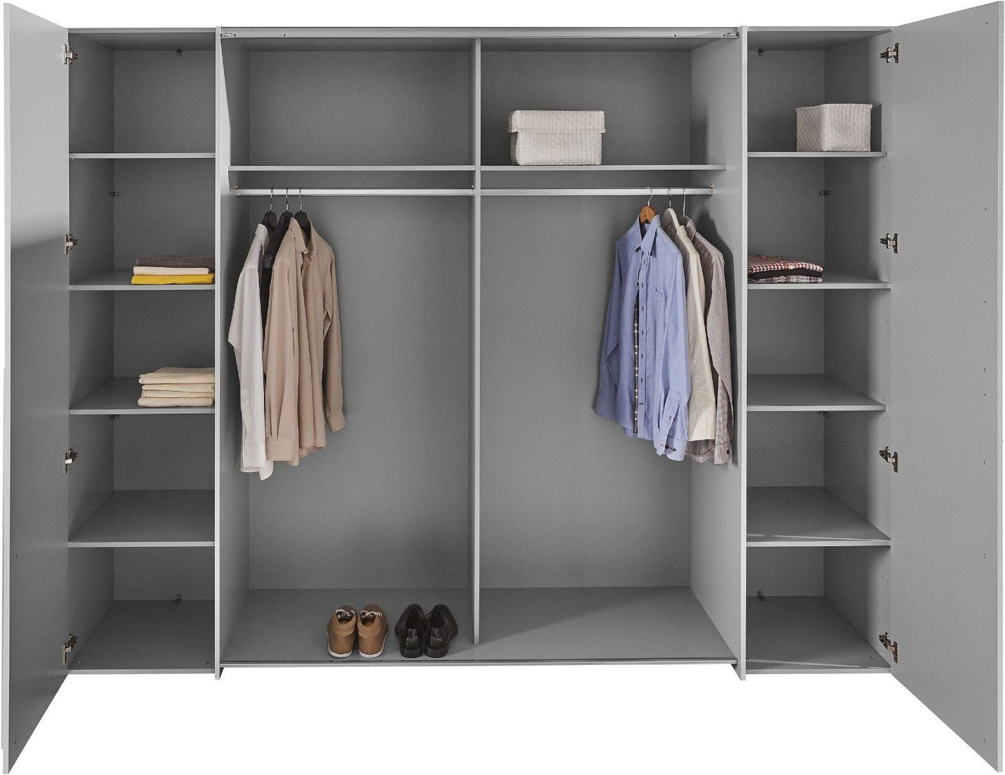 Dreh-/Schwebetürenschrank »Narago« 270cm Weiß