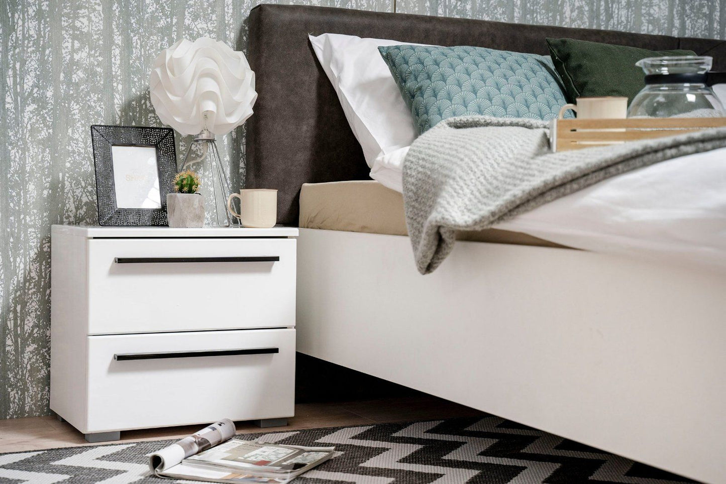Schlafzimmer-Set »Ksanti«, (4-St) in Hochglanzoptik