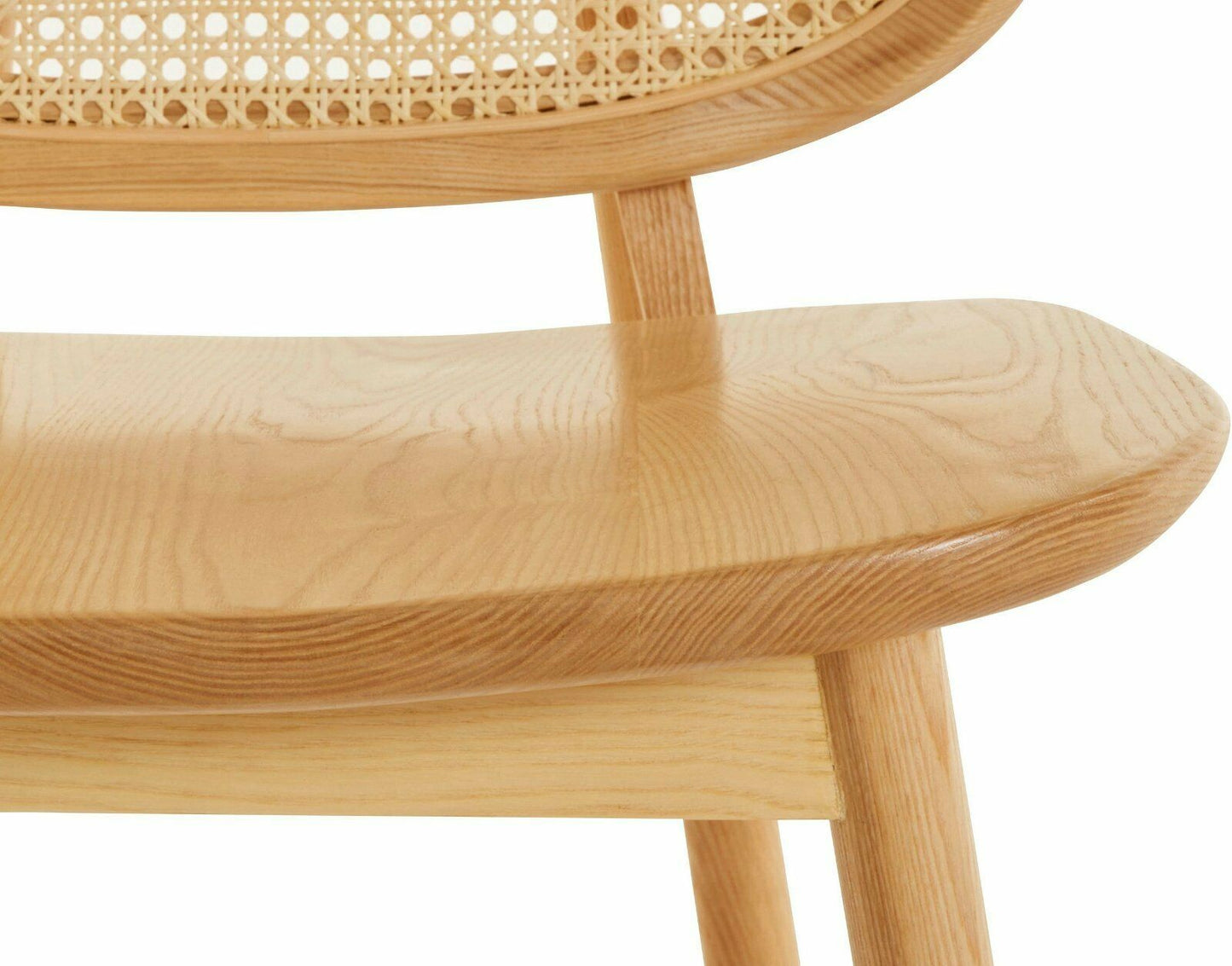 LeGer Home by Lena Gercke Stuhl »Amy«, Massivholz,Rattaneinsatz
