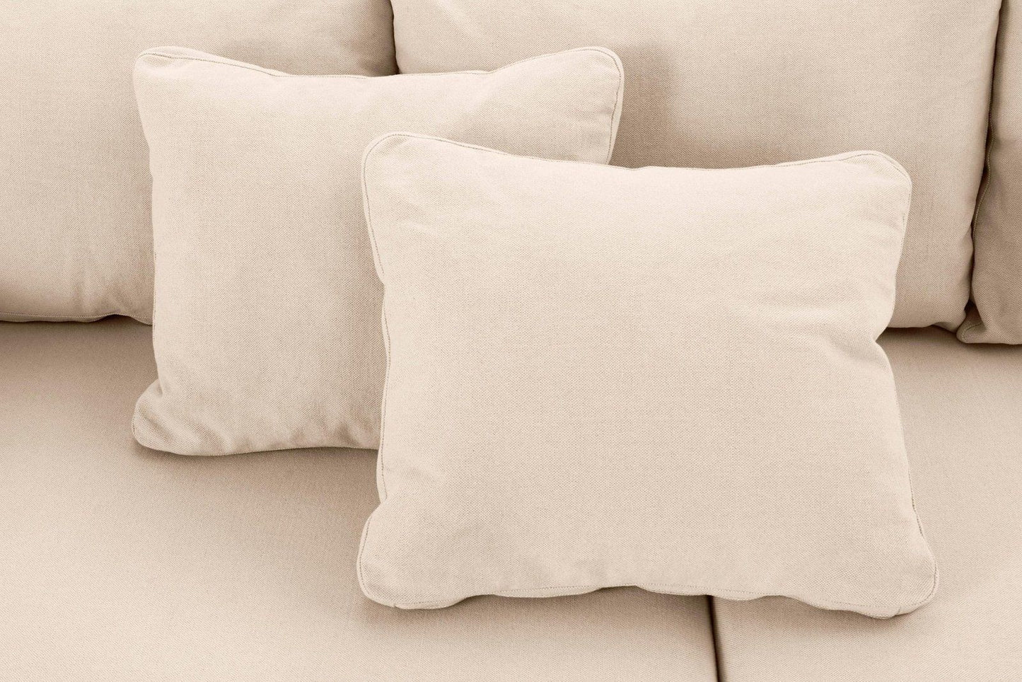 Home&Living Ecksofa »Arles« in Struktur beige mit Hocker