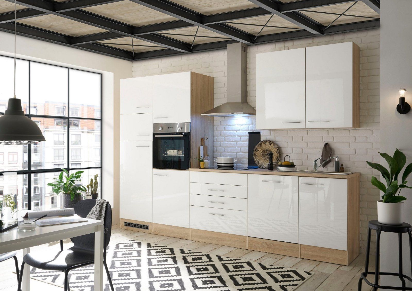 Küche Laurel, BASIC by Balculina Breite 310 cm, ohne E-Geräten