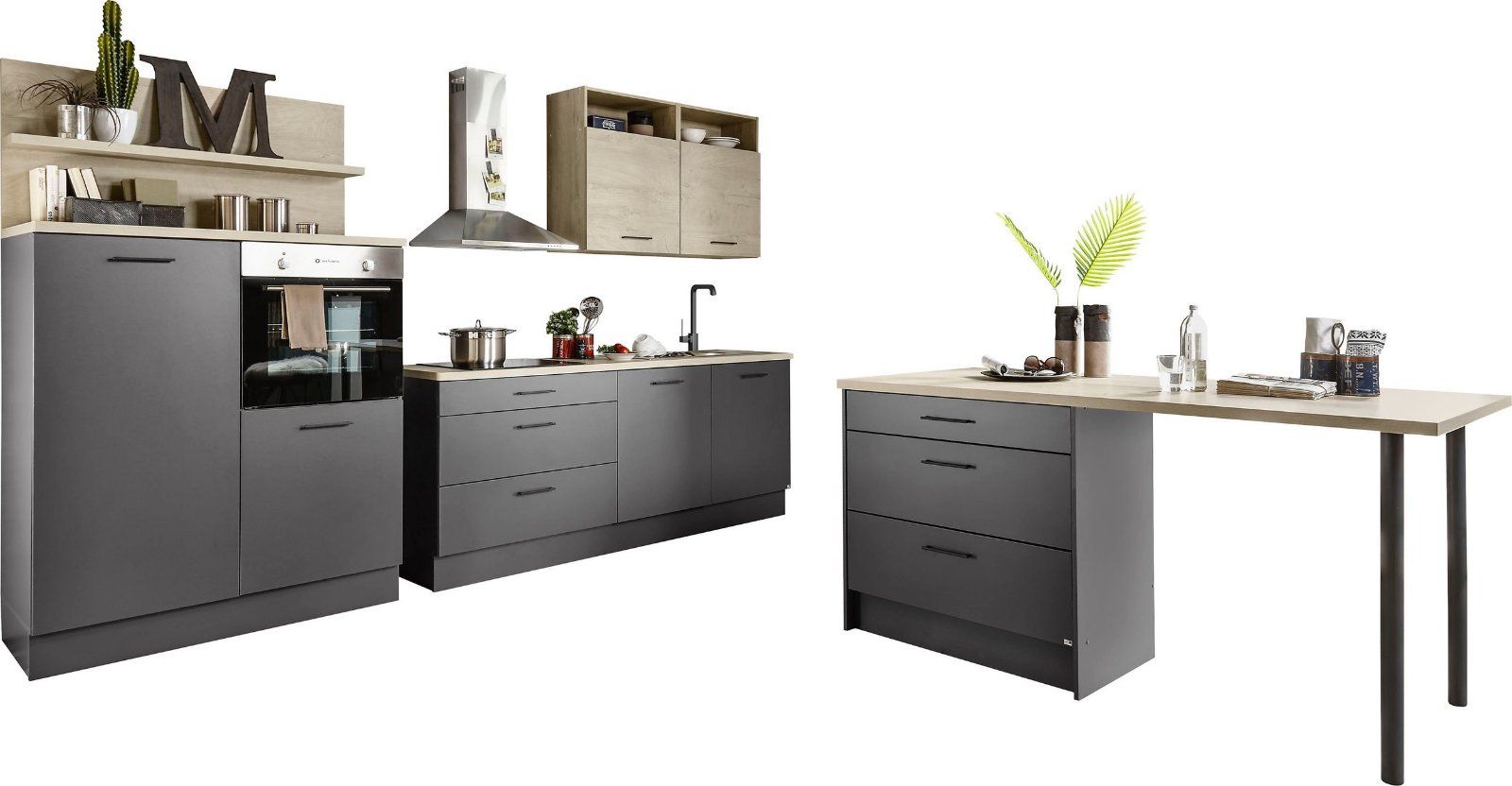 set one by Musterring Küchenzeile Nashville, ohne E-Geräte