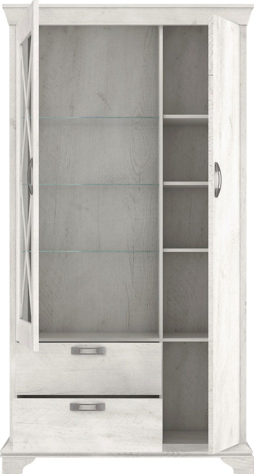 Vitrine »Kashmir« Breite 113 cm in Pinia Weiss