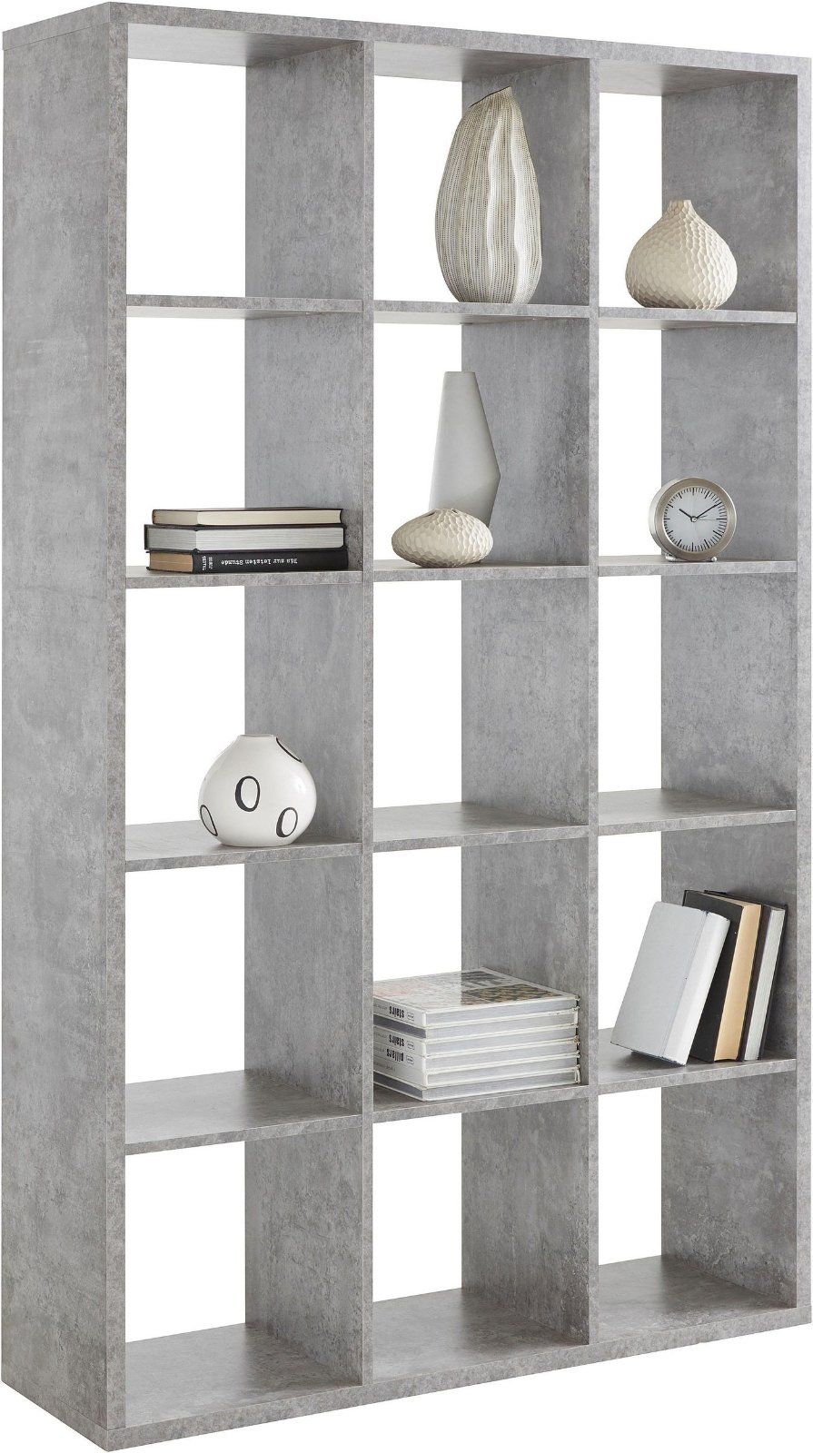 Standregal Mauro Farbe: Betonoptik Lichtgrau