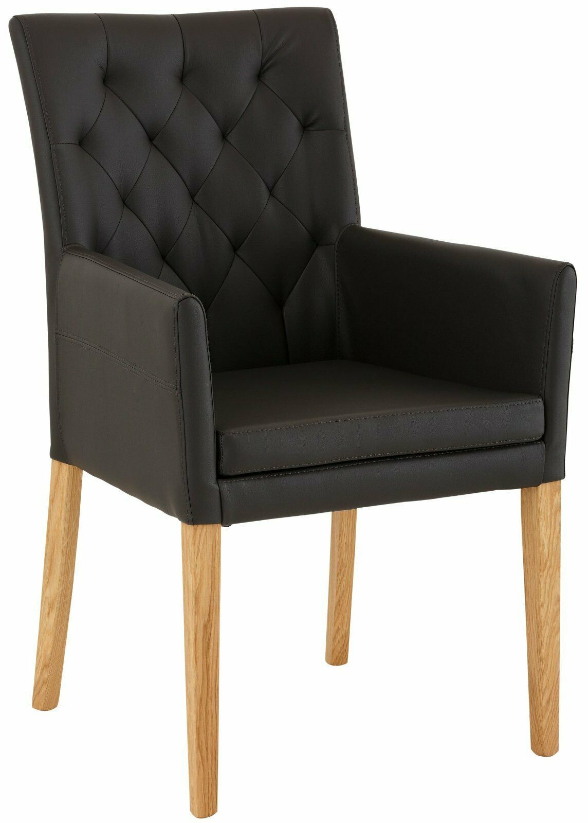 Home affaire 6er-Set Stuhl »Colorado« Kunstleder dunkelbraun