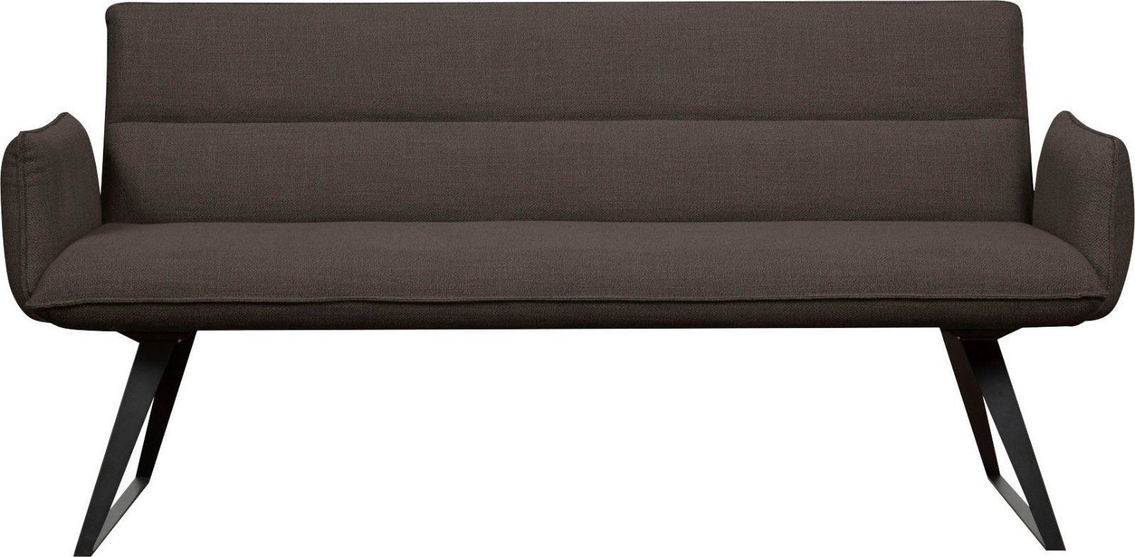 Home affaire Bank Preston, Mit Armlehnen, Strukturstoff braun