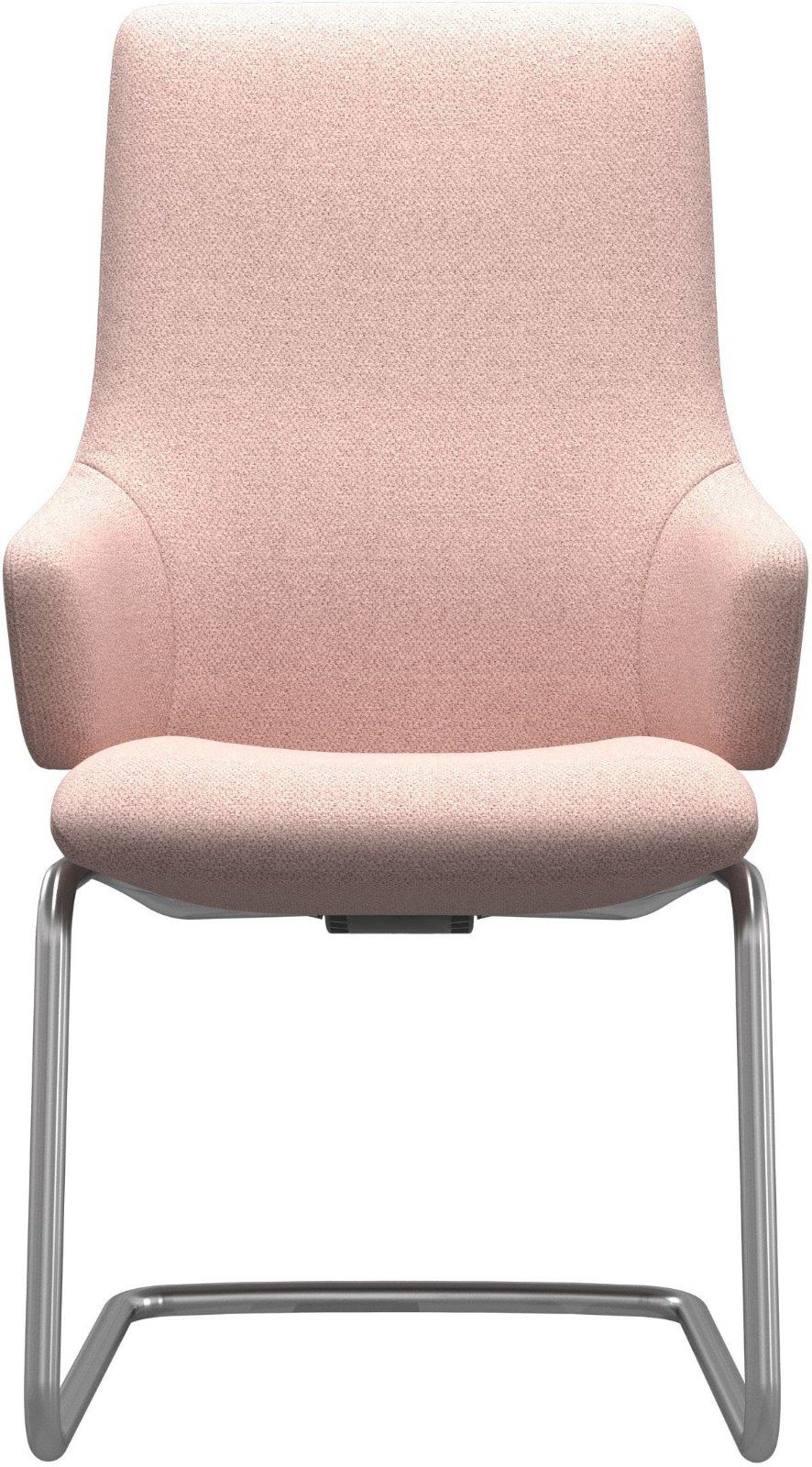 Stressless® Polsterstuhl Laurel, High Back mit Armlehne, Größe L, mit Beinen aus Stahl in Schwarz matt