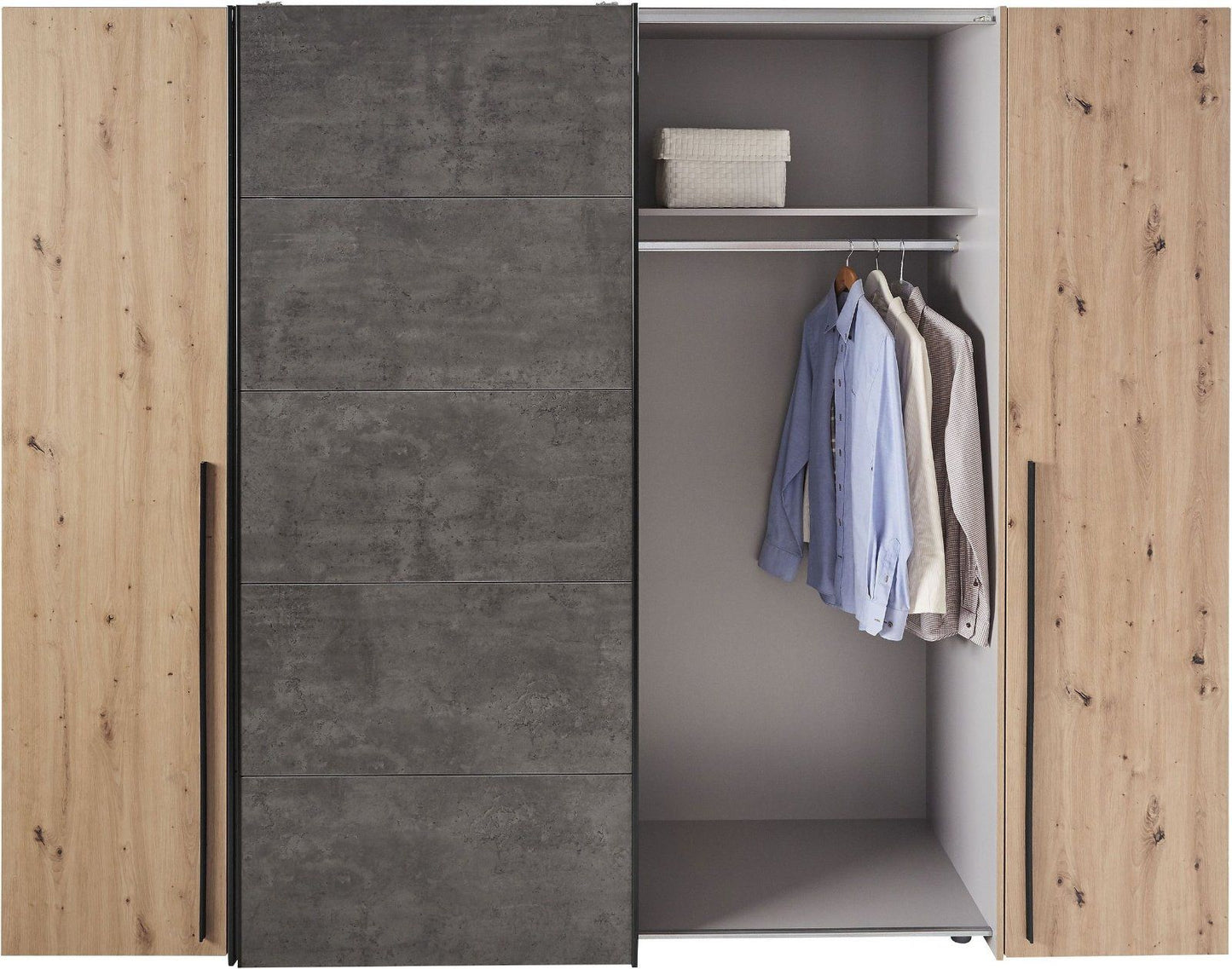 Dreh-/Schwebetürenschrank »Narago« 270cm Artisan-Eiche