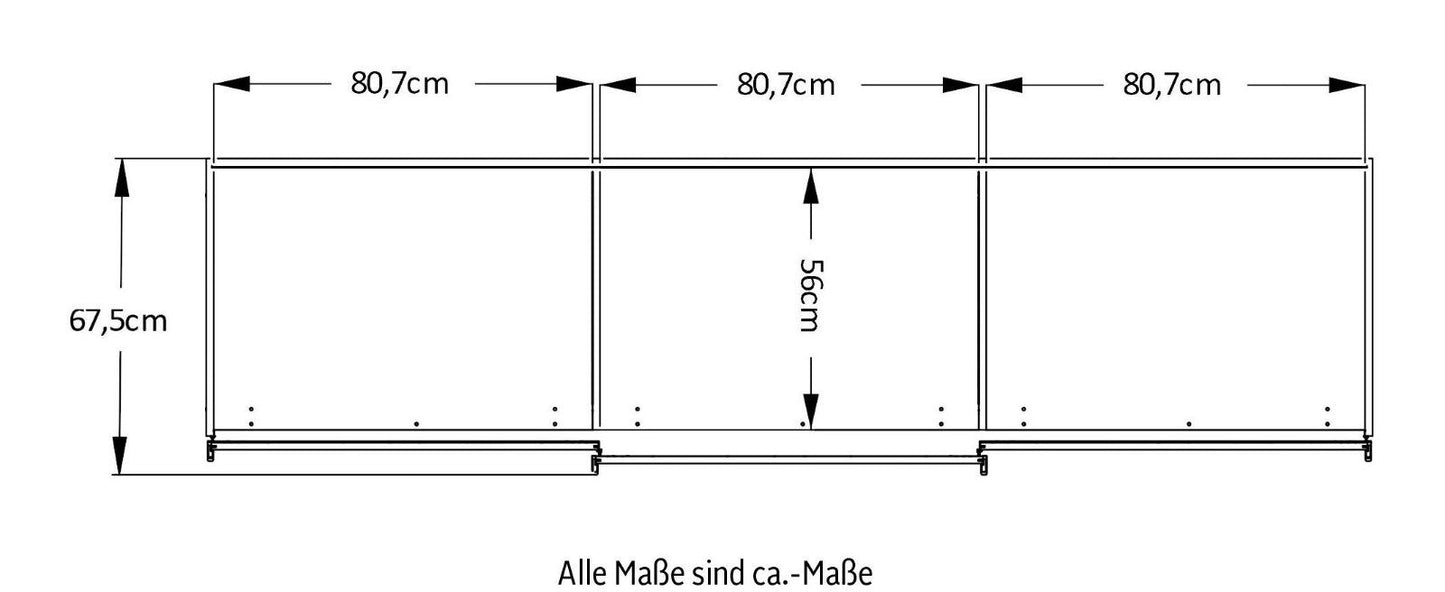Schwebetürenschrank Sinfonie Plus Mit Spiegeltüre Artisan Eiche