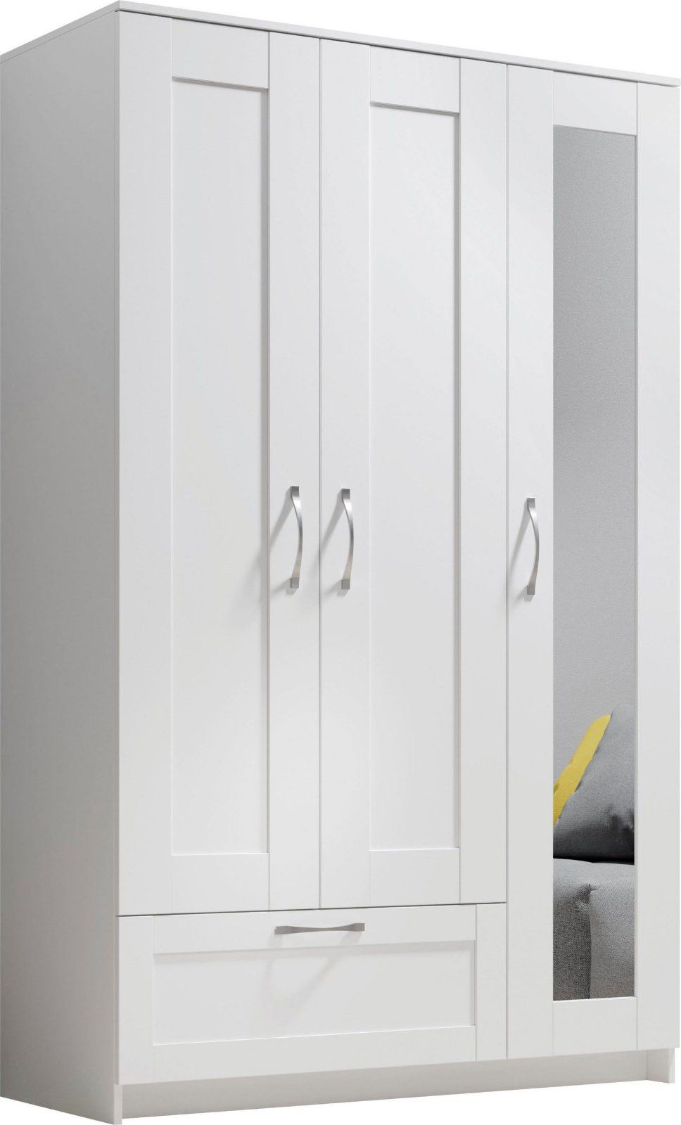 Kleiderschrank / Drehtürenschrank 3-türig »Salias« in weiß