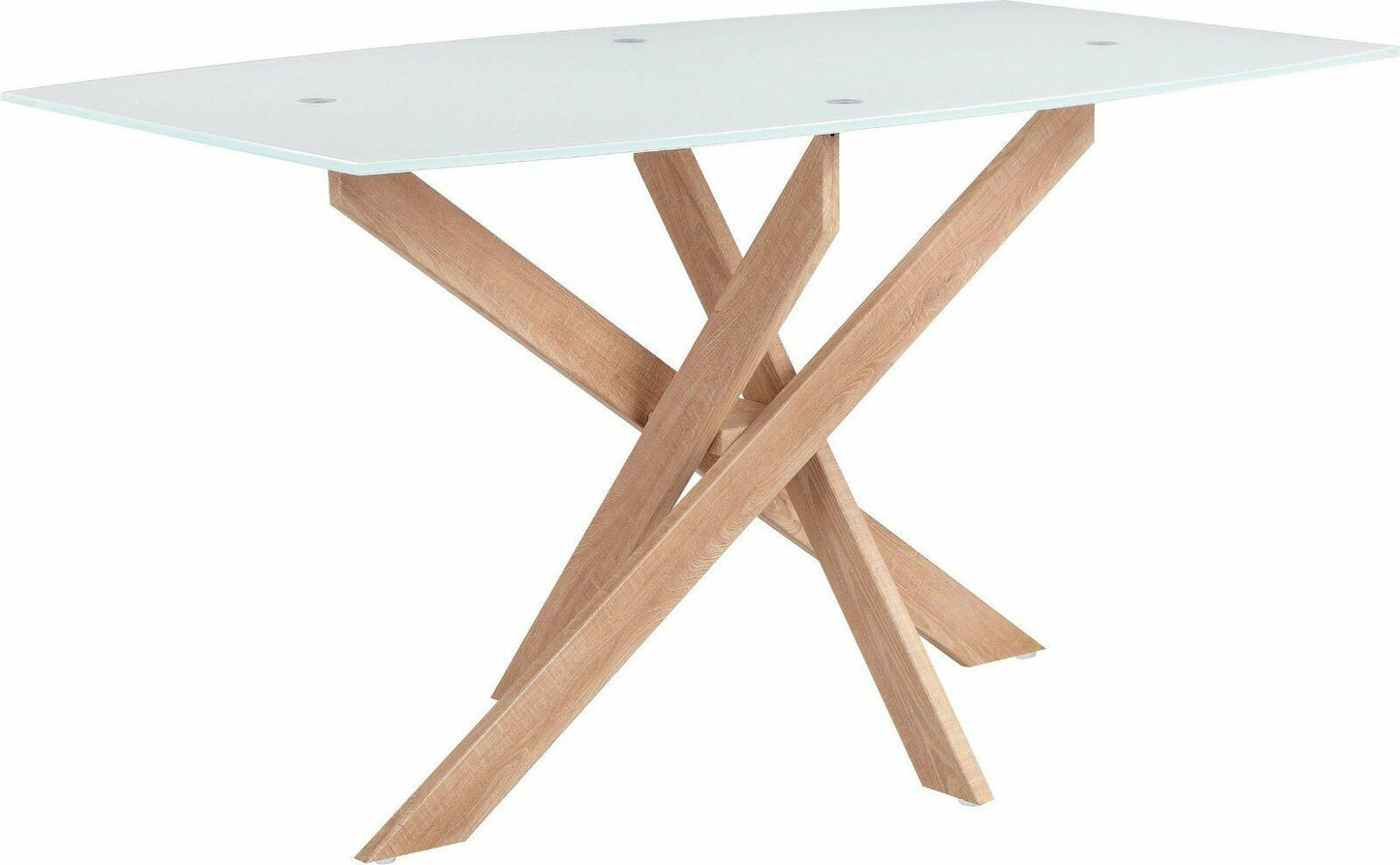 INOSIGN Esstisch »Kairi« 140cm Natur/Weiß | Natur | Marmoroptik