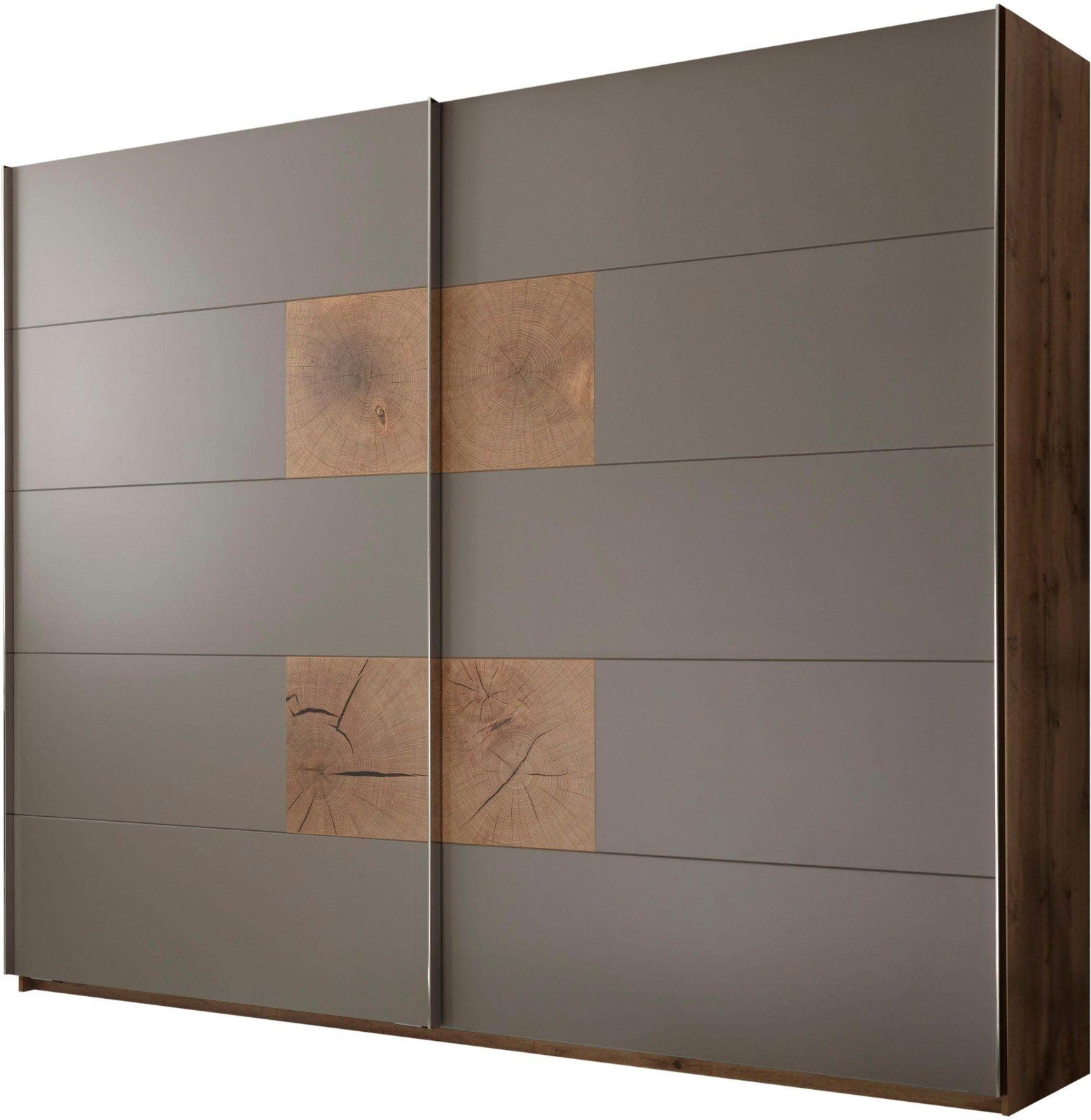 Schwebetürenschrank »Capri« 270cm in wildeichefarben/basaltgrau