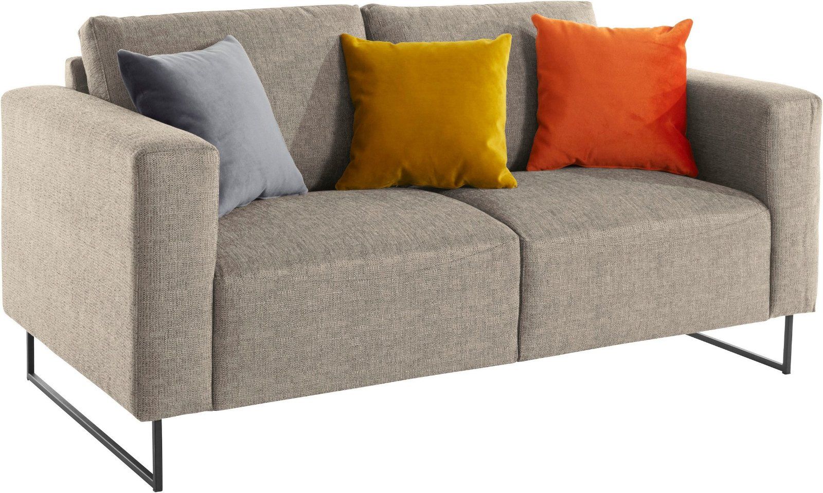 Places of Style 2-Sitzer »Jagger«, inkl Zierkissen in Samtoptik