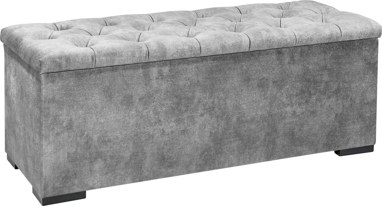 Bettbank »Hammonton«, inkl. Stauraum Farbe: grau-Infinity 15 grey