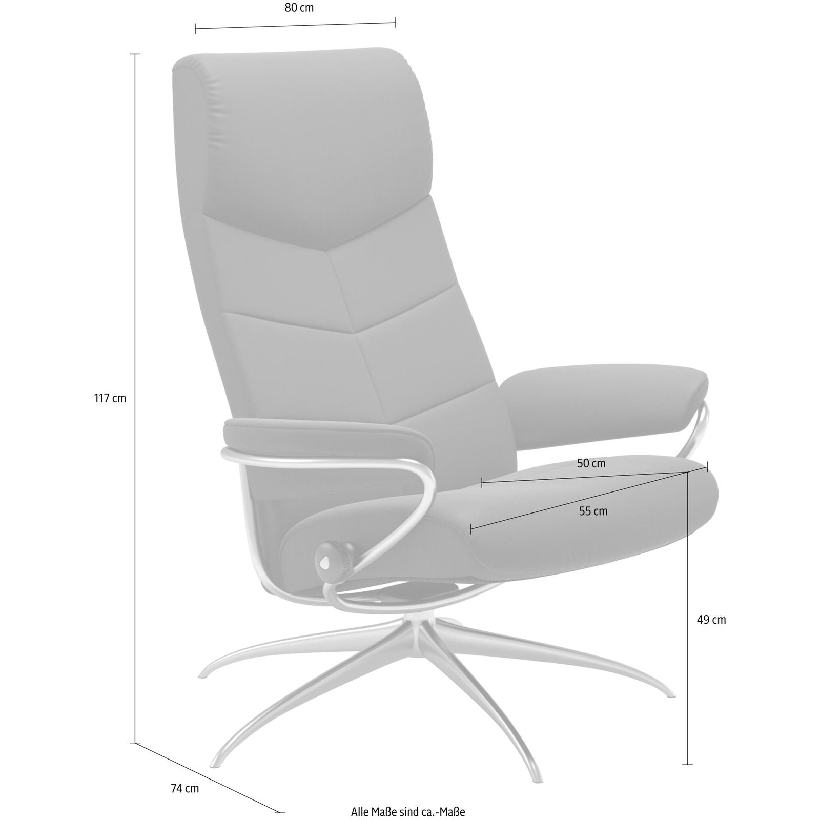 Stressless® Relaxsessel Dublin in bordeau BATICK, Star Base