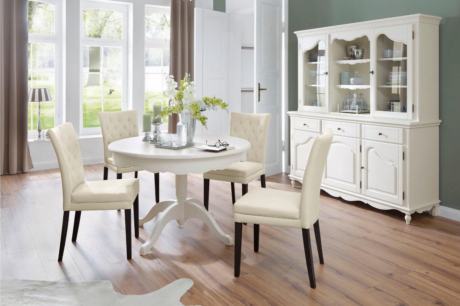 Home affaire Stuhl»Colorado« 4er Set Kunstleder beige