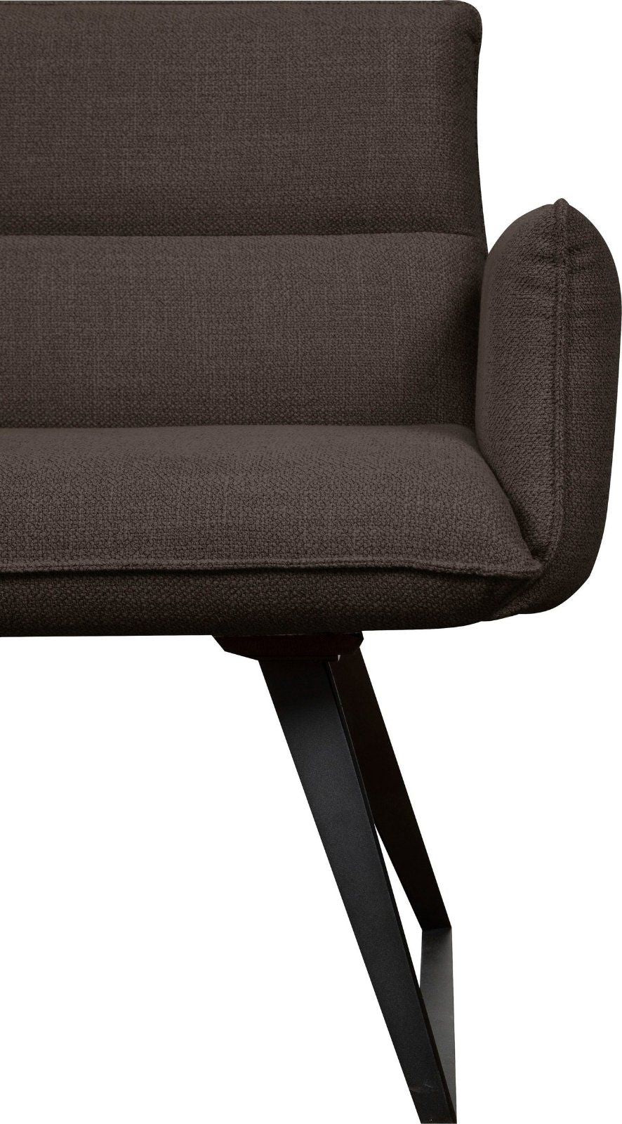 Home affaire Bank Preston, Mit Armlehnen, Strukturstoff braun