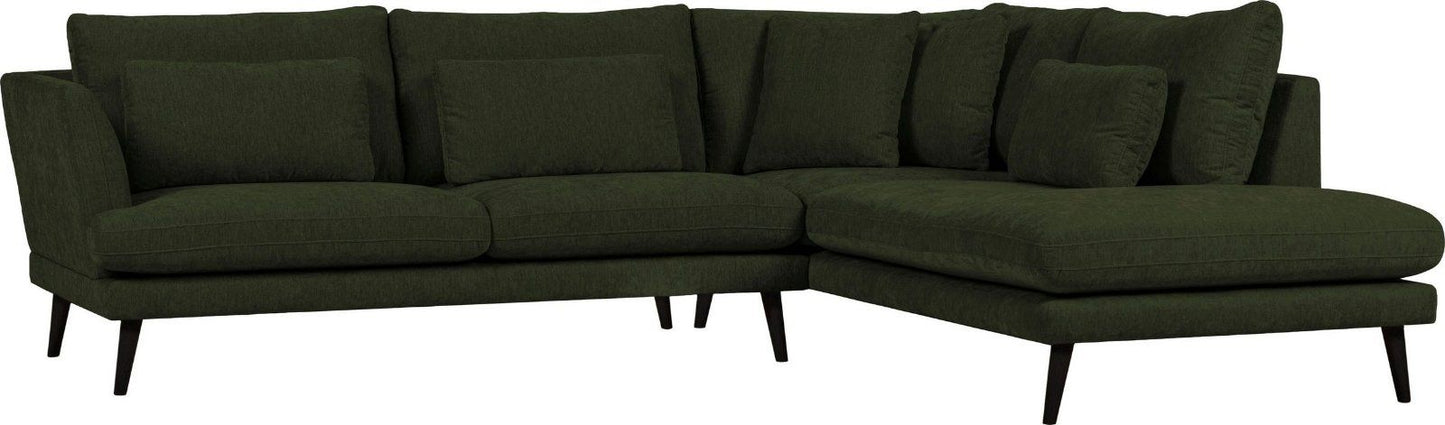 andas Ecksofa »Gondola«, Luxus-Microfaser weich dunkelgrün