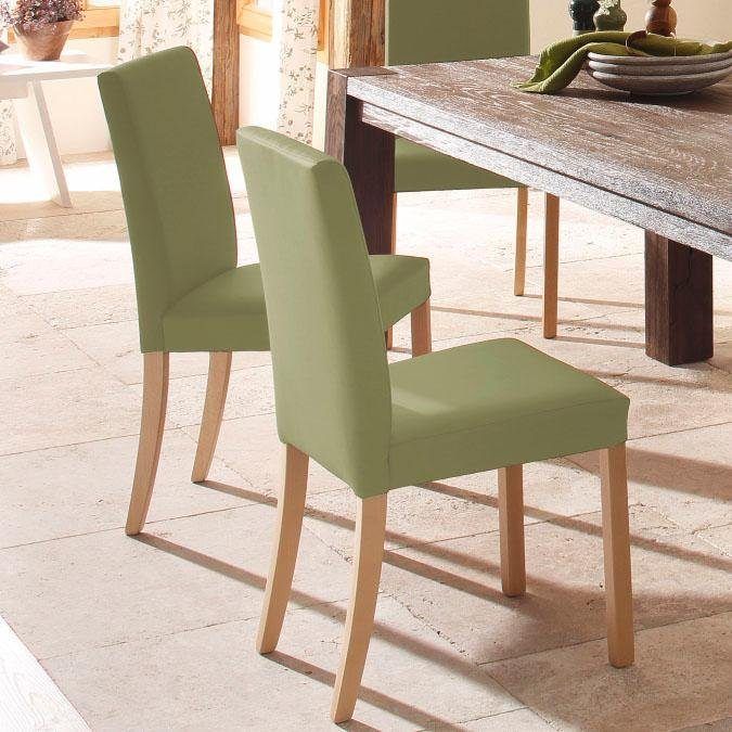 Home affaire 4-Fußstuhl »Nina« 2er Set in oliv