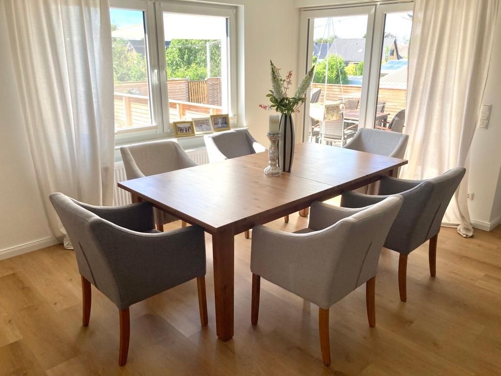 Home affaire Stuhl- Set 6 Stück »Demetra« 2 Farben in beige/grau