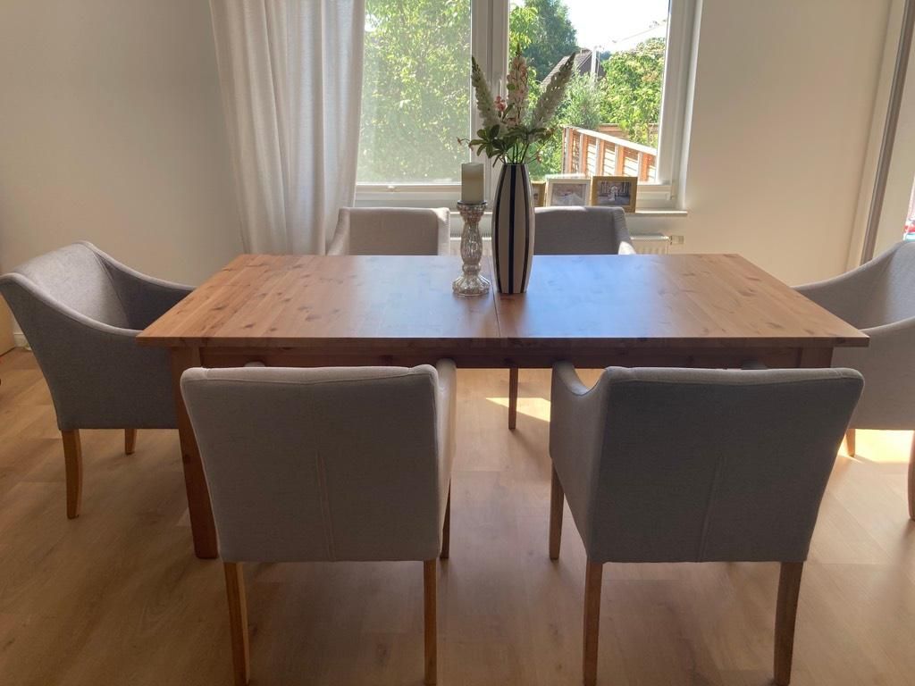 Home affaire Stuhl- Set 6 Stück »Demetra« 2 Farben in beige/grau