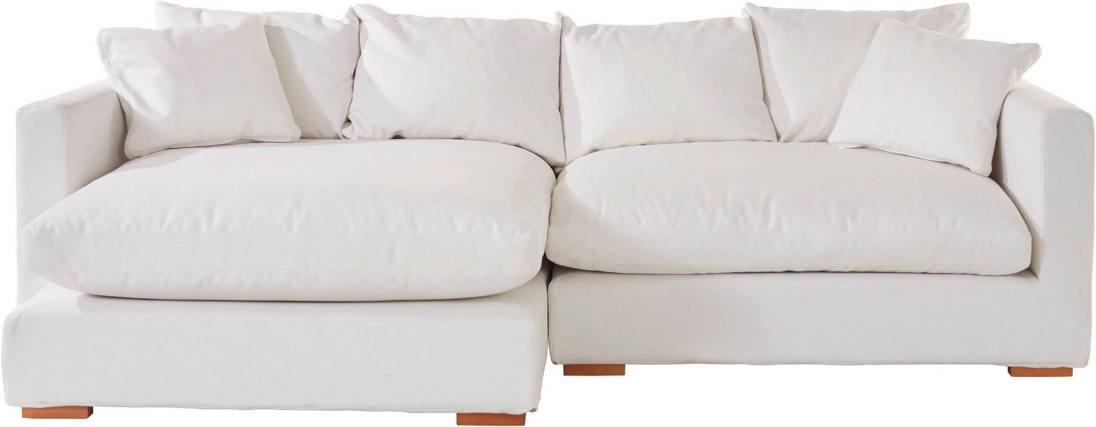 Ecksofa »Pantin«, Struktur fein weiß Füllung mit Federn und Daunen