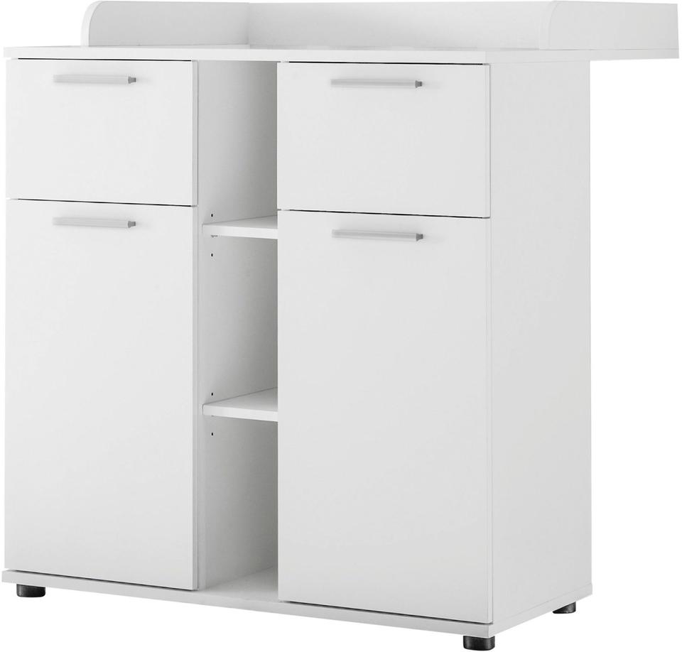 Babyzimmer-Set, 3-tlg., Bett, Wickelkommode, Schrank