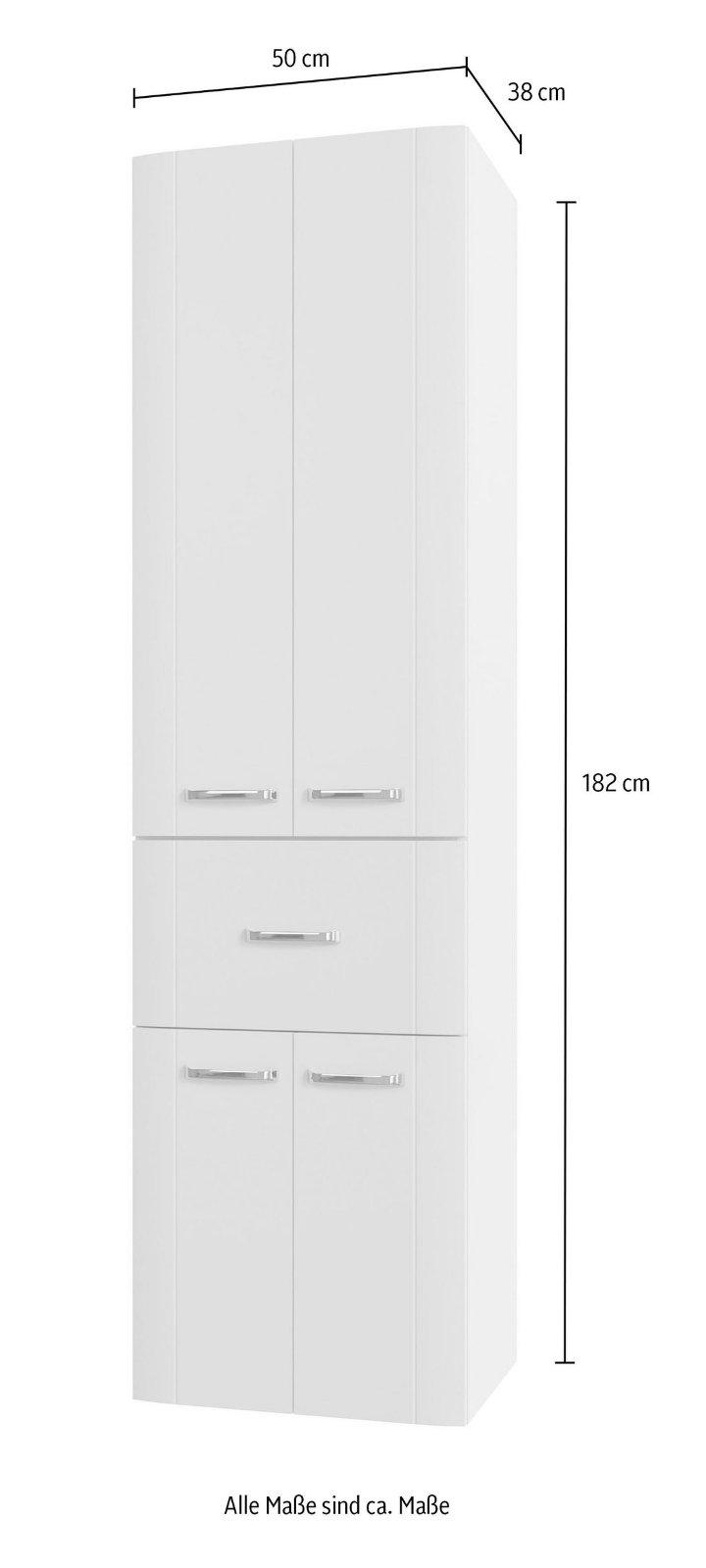 SAPHIR Hochschrank Pelipal Serie 3006 in Weiß Hochglanz