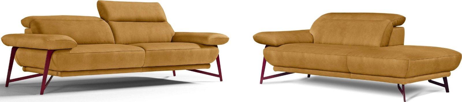 EGOITALIANO Polstergarnitur Anais, 2-Sitzer und Ottomane