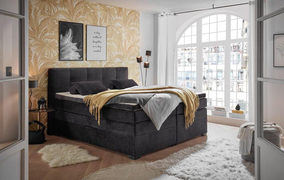 Boxspringbett »Fanes« 180x200cm mit Komforteinstiegshöhe von 73cm