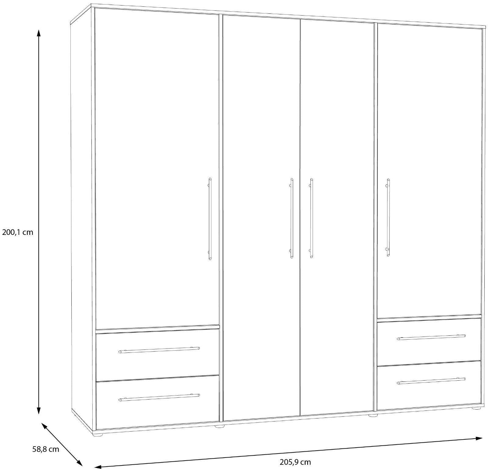 Schrank Mokkaris, 4-türig