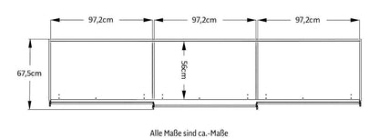 Schwebetürenschrank Sinfonie Plus Mit Spiegeltüre Vulkan Dekor