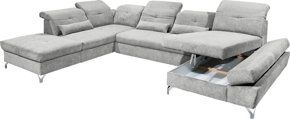 Wohnlandschaft »Melfi«mit Bettfunktion & Kopfteilverstellung